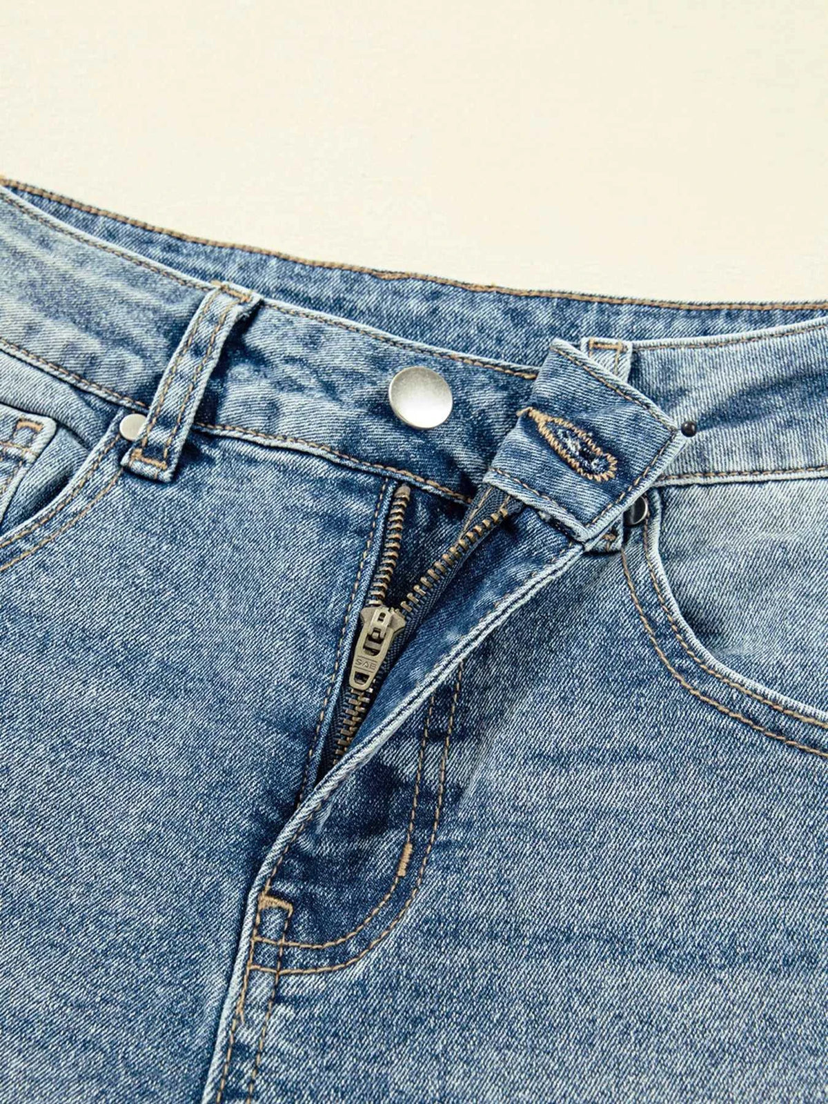 Vintage Washed Seam Detail Shift Jeans 100100563839679 76 Affordable Fashion Under $100 Jerry's Apparel 