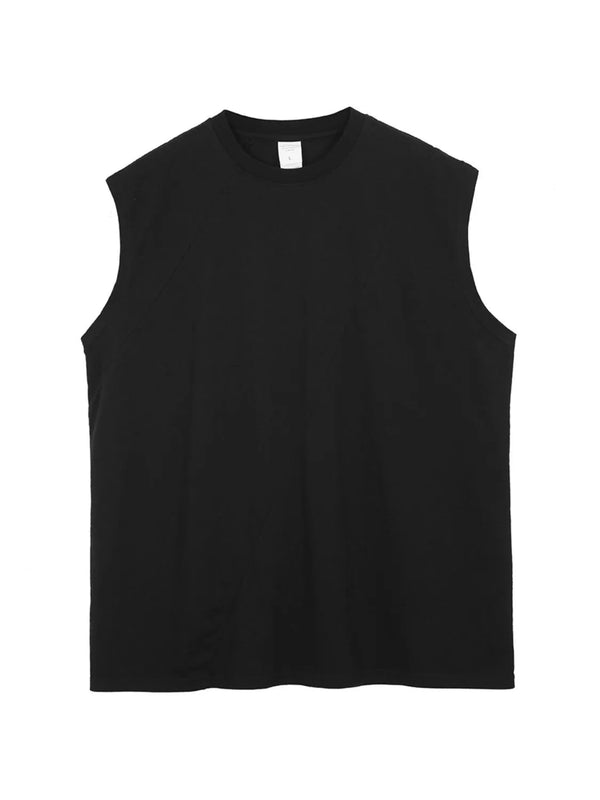 Men's Solid Color Round Neck Tank