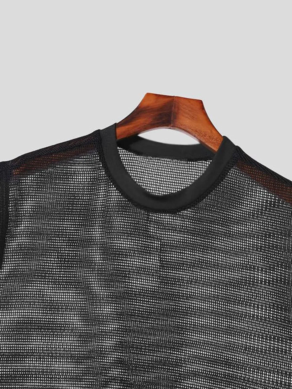 Men's Full Size Openwork Round Neck Tank Plus Size