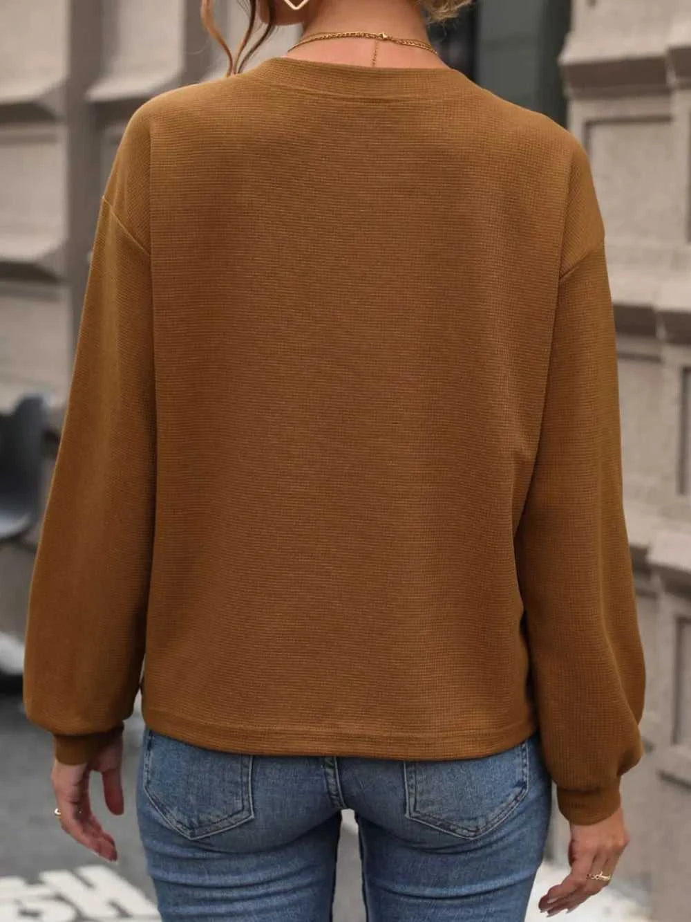 Perfee V-Neck Long Sleeve Top 100100767981817 36 Affordable Fashion Under $100 Jerry's Apparel 