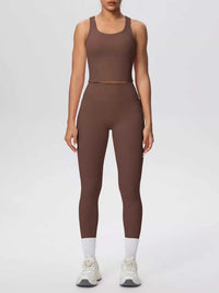 Scoop Neck Tank and High-Waisted Leggings Active Set 101006388543899 85 Affordable Fashion Under $100 Jerry's Apparel 