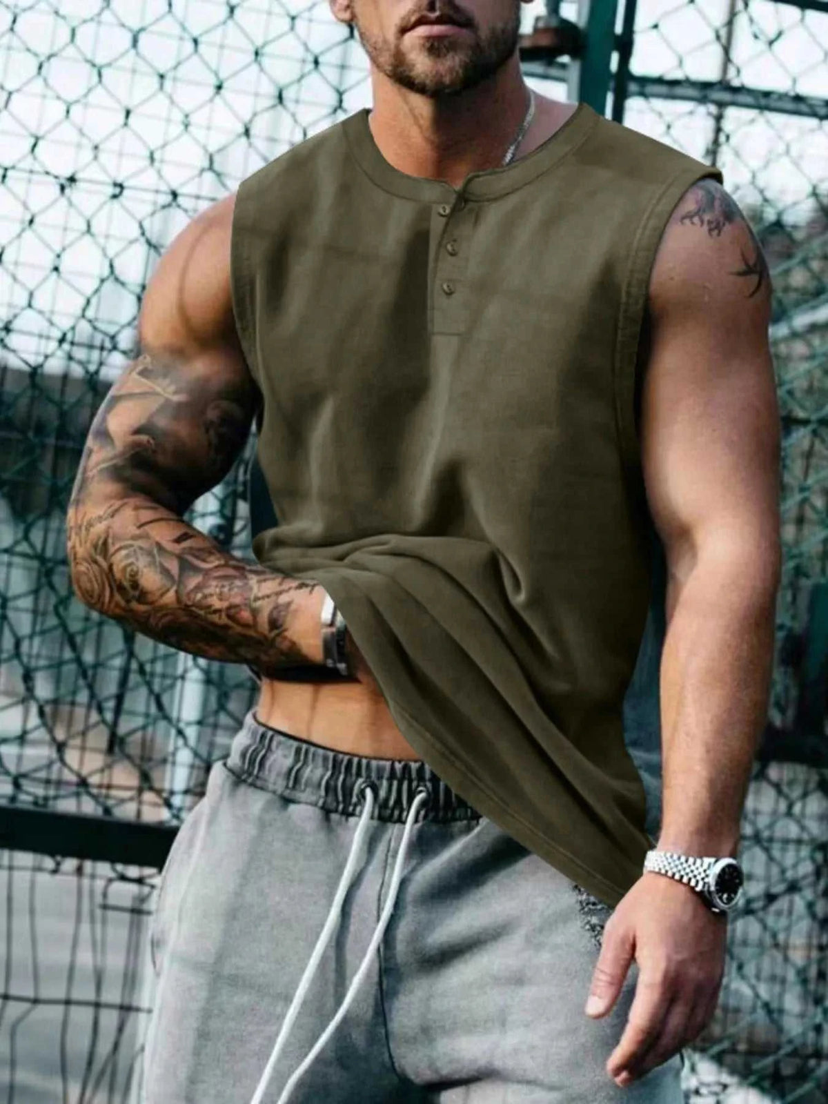 Men's Plus Size Round Neck Tank 100400938156471 35 Affordable Fashion Under $100 Jerry's Apparel 