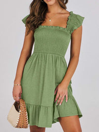 Smocked Ruffle Hem Mini Dress 100100088487178 33 Affordable Fashion Under $100 Jerry's Apparel 