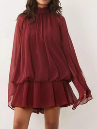 Tie Back Flare Sleeve Mini Dress 101001243212797 45 Affordable Fashion Under $100 Jerry's Apparel 