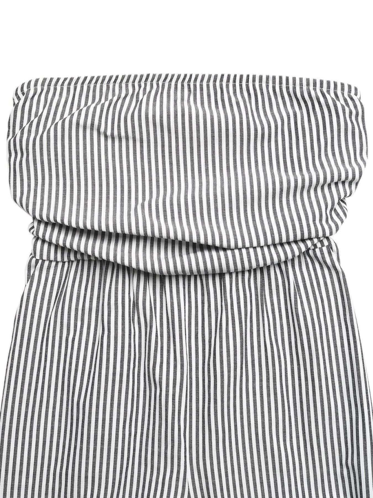 Striped Strapless Wide Leg Jumpsuit 100100424719142 40 Affordable Fashion Under $100 Jerry's Apparel 