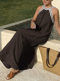Crochet Trim Sleeveless Maxi Dress 100100555931354 39 Affordable Fashion Under $100 Jerry's Apparel 