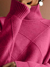 Argyle Pattern Turtleneck Sweater 101002205709319 52 Affordable Fashion Under $100 Jerry's Apparel 