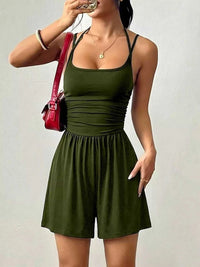 Ruched Spaghetti Strap Romper 100100748306286 25 Affordable Fashion Under $100 Jerry's Apparel 