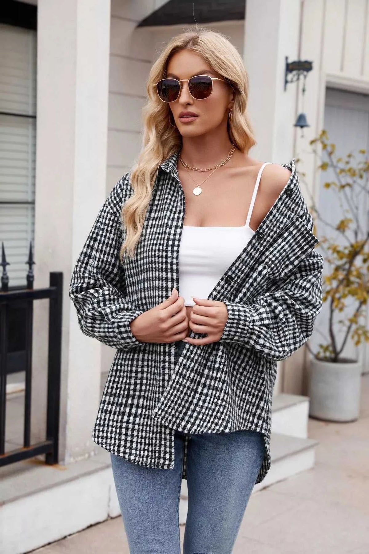 Casual Plaid Long Sleeve Shirt 100100836351743 38 Affordable Fashion Under $100 Jerry's Apparel 