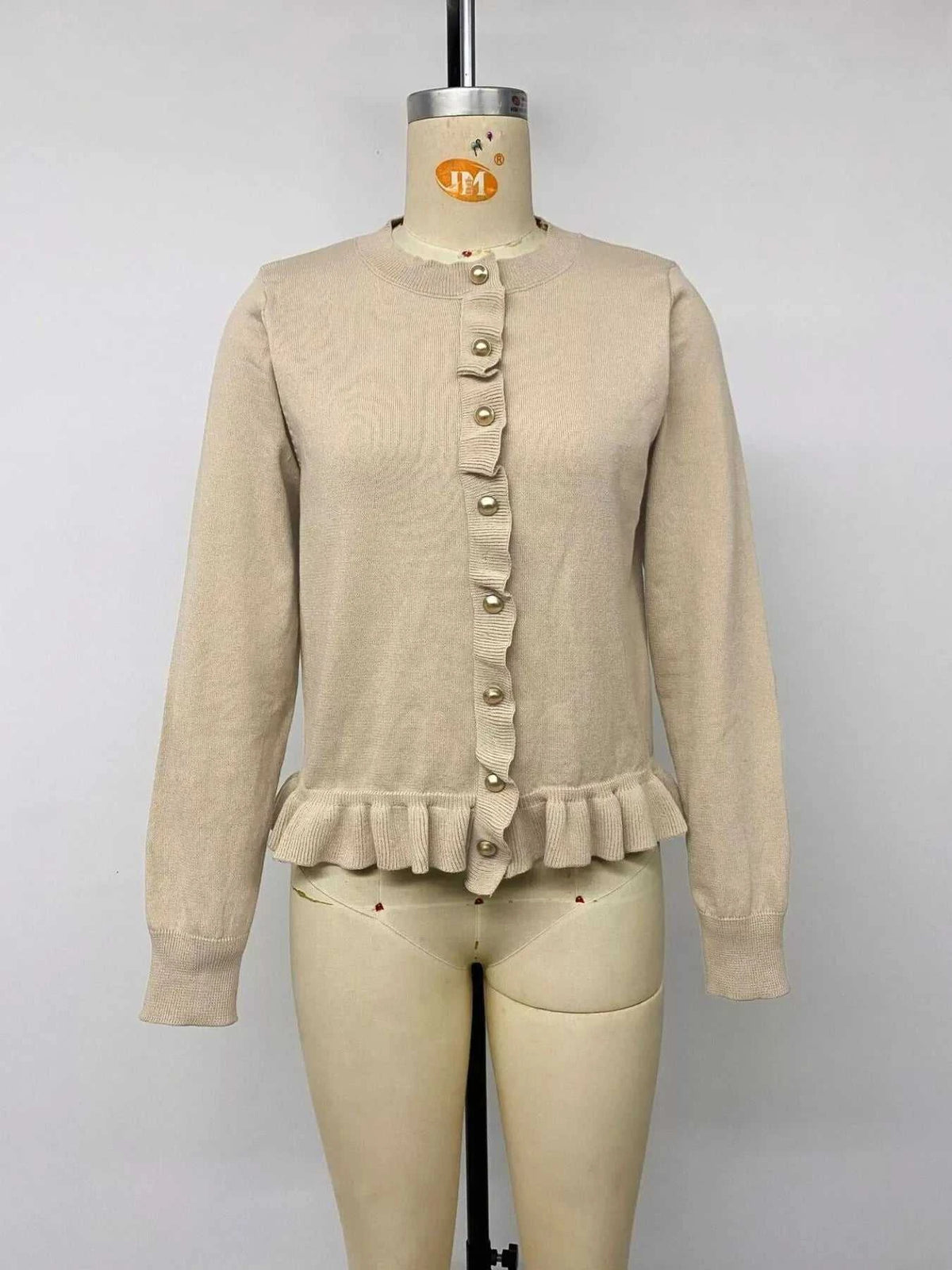 Ruffle Hem Button-Up Cardigan 100100909588028 39 Affordable Fashion Under $100 Jerry's Apparel 