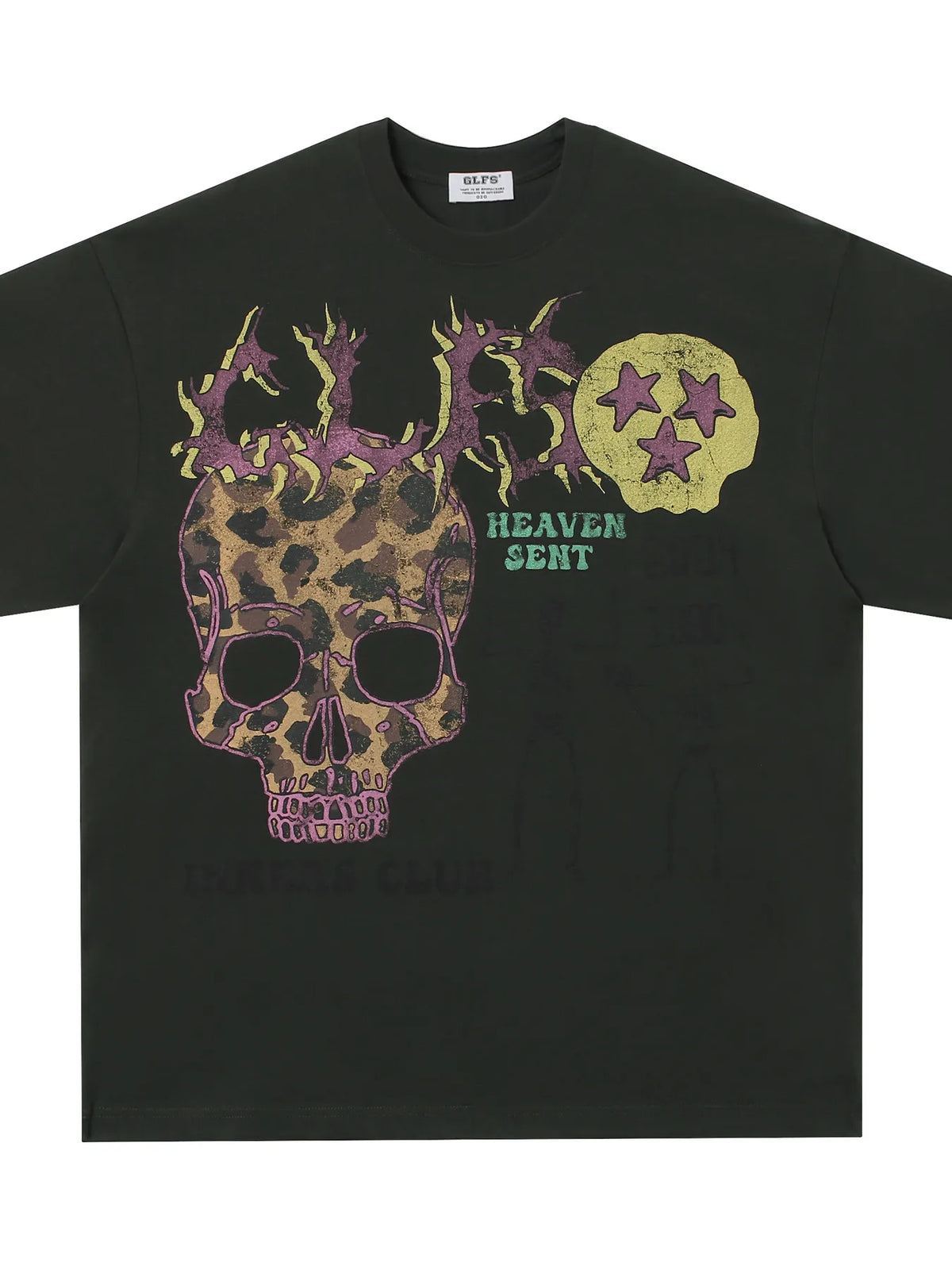Men's Skull Graphic Short Sleeve Oversized T-Shirt