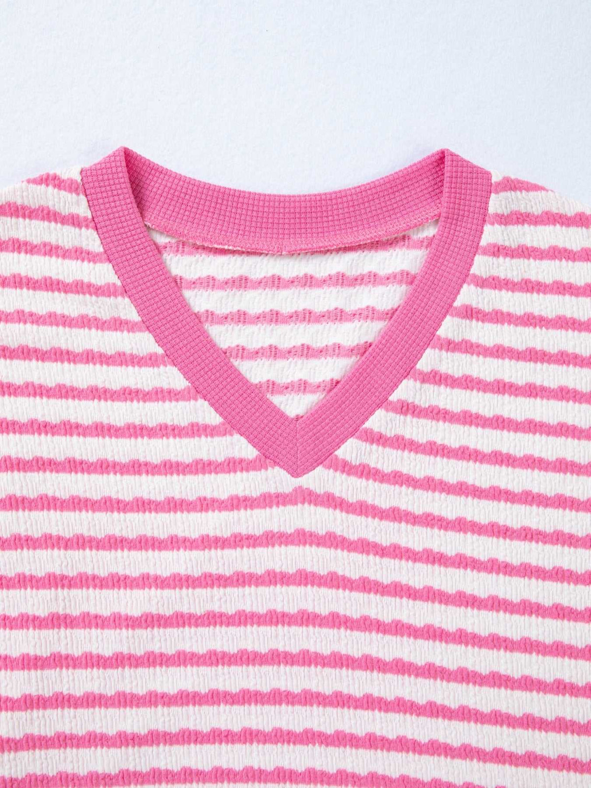 Striped V-Neck Casual T-Shirt 100100056101494 27 Affordable Fashion Under $100 Jerry's Apparel 