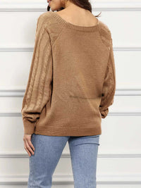 Cable Knit Boat Neck Sweater 100100241299521 36 Affordable Fashion Under $100 Jerry's Apparel 