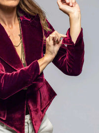 Velvet Lapel Collar One Button Blazer 100100335139968 39 Affordable Fashion Under $100 Jerry's Apparel 