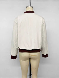 Contrast Trim Zip Up Jacket 100100872147330 50 Seasonal Fashion Collections Jerry's Apparel 