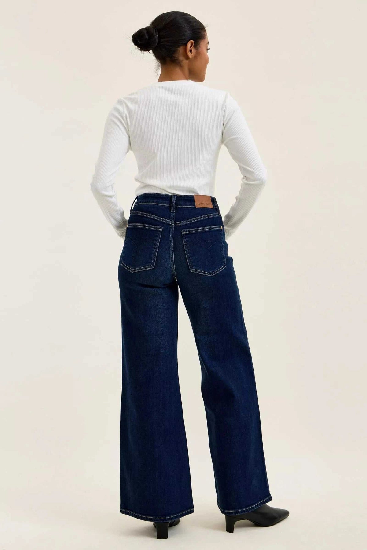 Judy Blue High-Waisted Wide-Leg Dark Wash Jeans 100100334461649 71 Affordable Fashion Under $100 Jerry's Apparel 