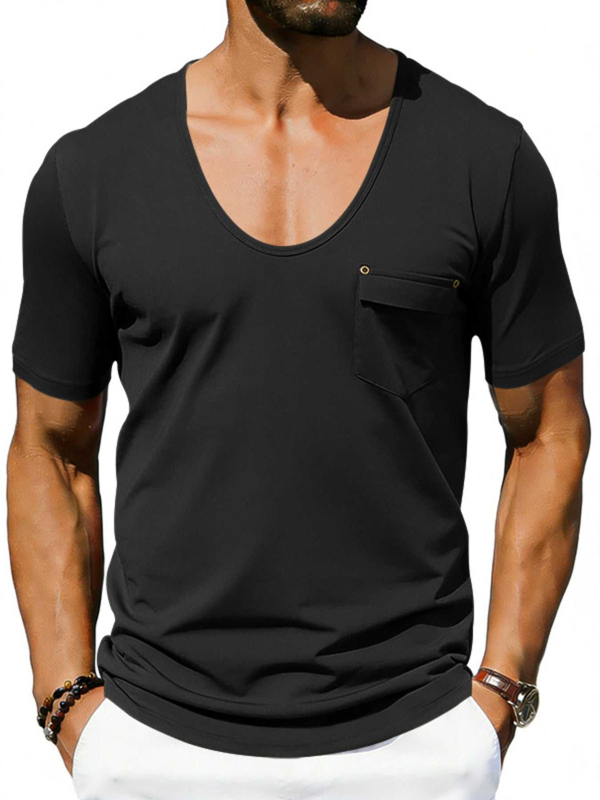 Men's Full Size Short Sleeve Pocket T-Shirt Plus Size 100400354599471 23 Affordable Fashion Under $100 Jerry's Apparel 