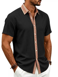 Men's Full Size Casual Short Sleeve Linen Shirt Plus Size 104001576183834 29 Affordable Fashion Under $100 Jerry's Apparel 