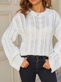 Cable Knit Long Sleeve Sweater 100100664831062 46 Affordable Fashion Under $100 Jerry's Apparel 