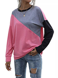 Color Block Casual Round Neck Sweatshirt 100100535892353 23 Affordable Fashion Under $100 Jerry's Apparel 