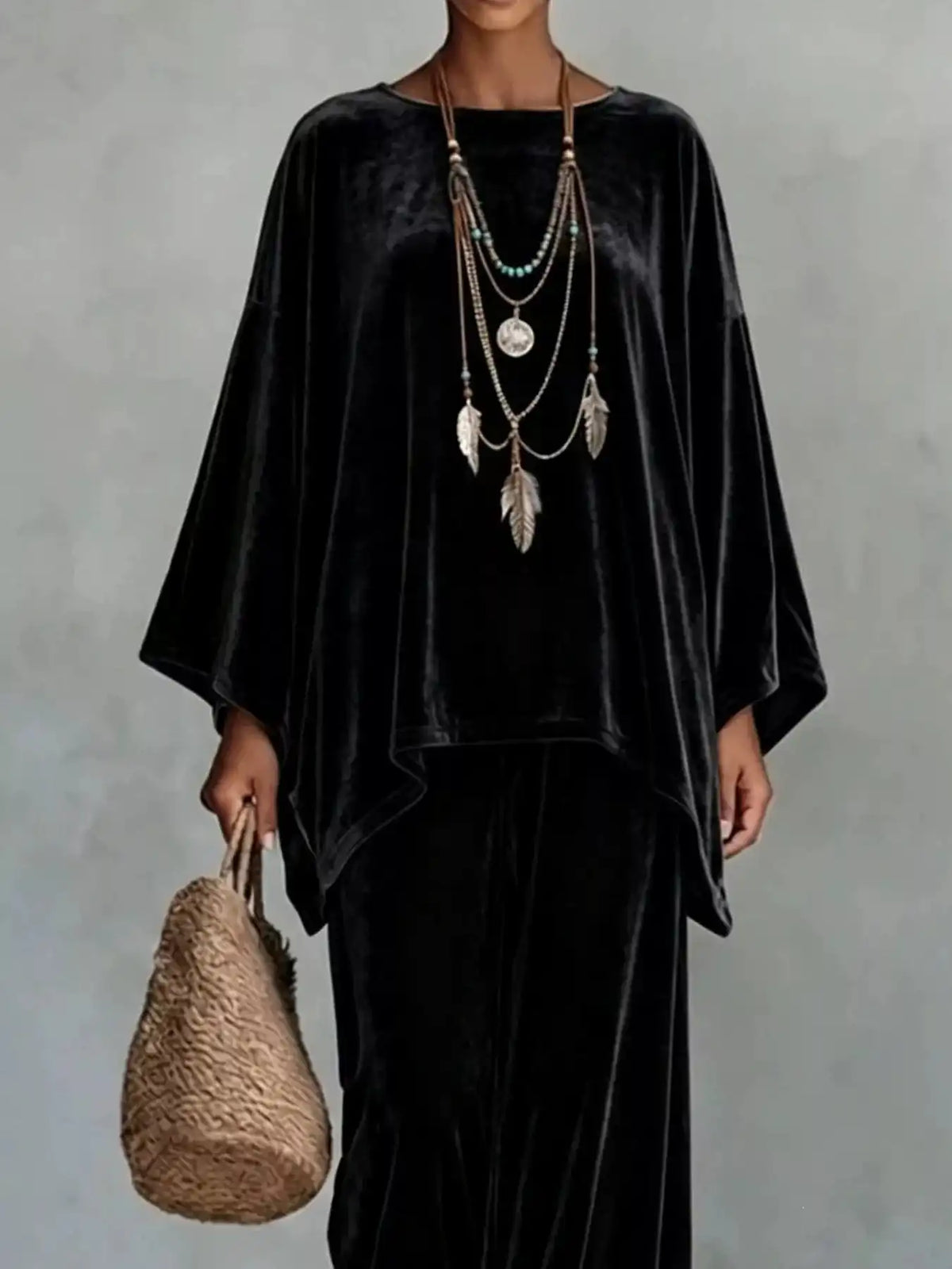 Full Size Asymmetrical Top and Wide Leg Pants Set Plus Size 101001927528588 54 Affordable Fashion Under $100 Jerry's Apparel 