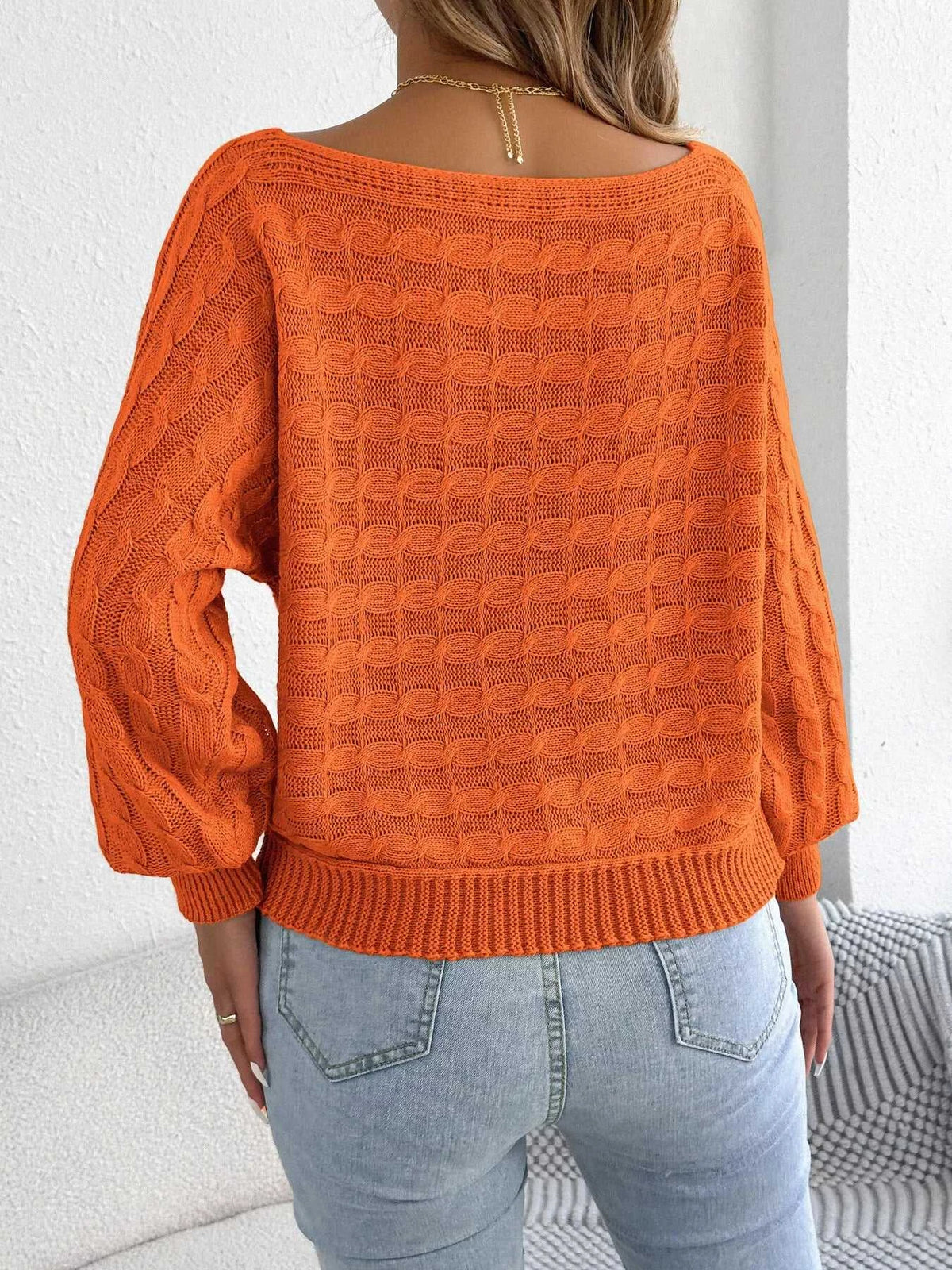 Cable Knit Boat Neck Sweater 101002602212115 36 Affordable Fashion Under $100 Jerry's Apparel 