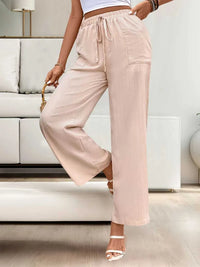 Perfee Tied Wide Leg Pants with Pockets 100100162111688 25 Affordable Fashion Under $100 Jerry's Apparel 