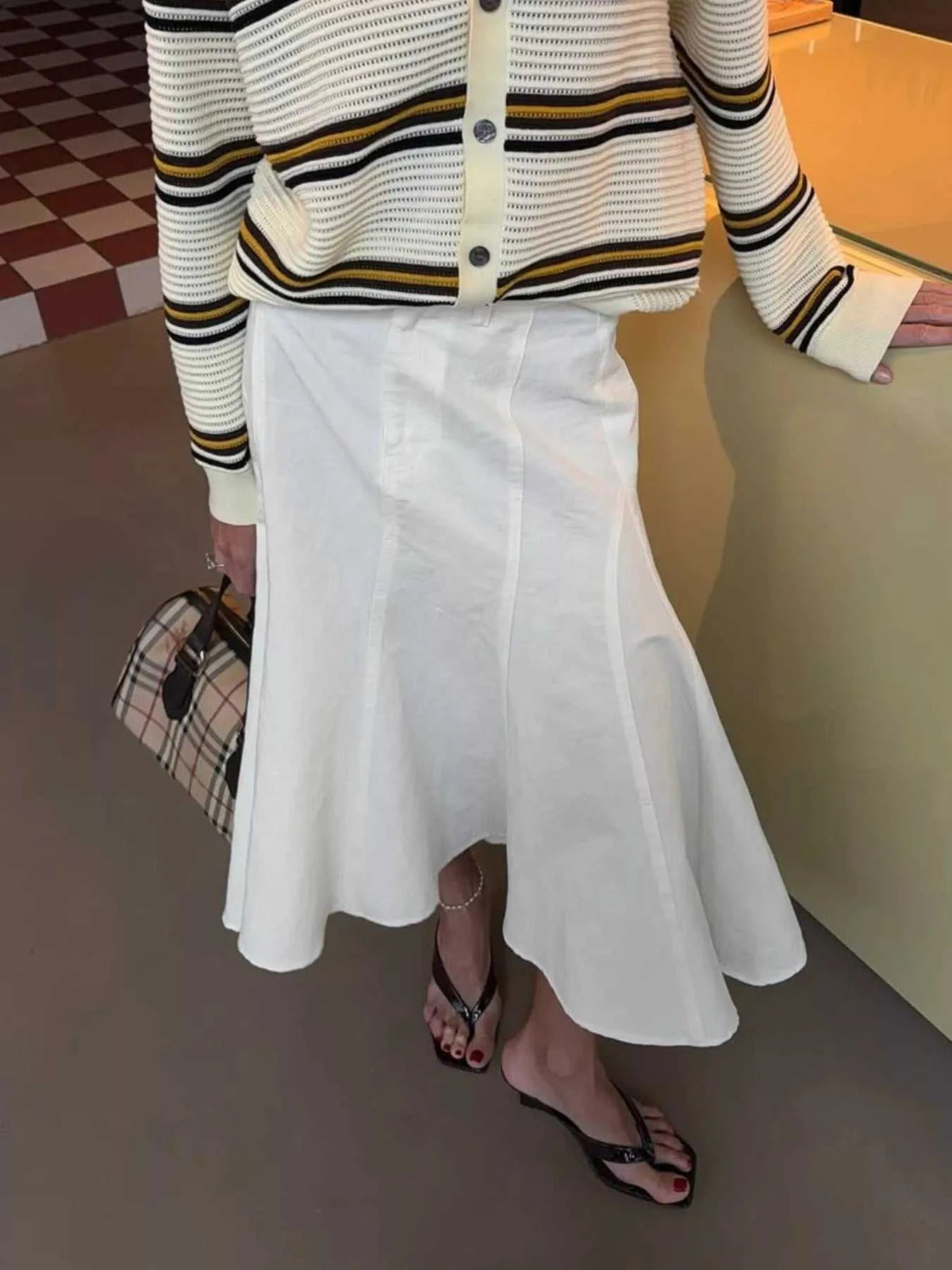 High-Waisted Mermaid Midi Skirt 100100952703759 71 Affordable Fashion Under $100 Jerry's Apparel 