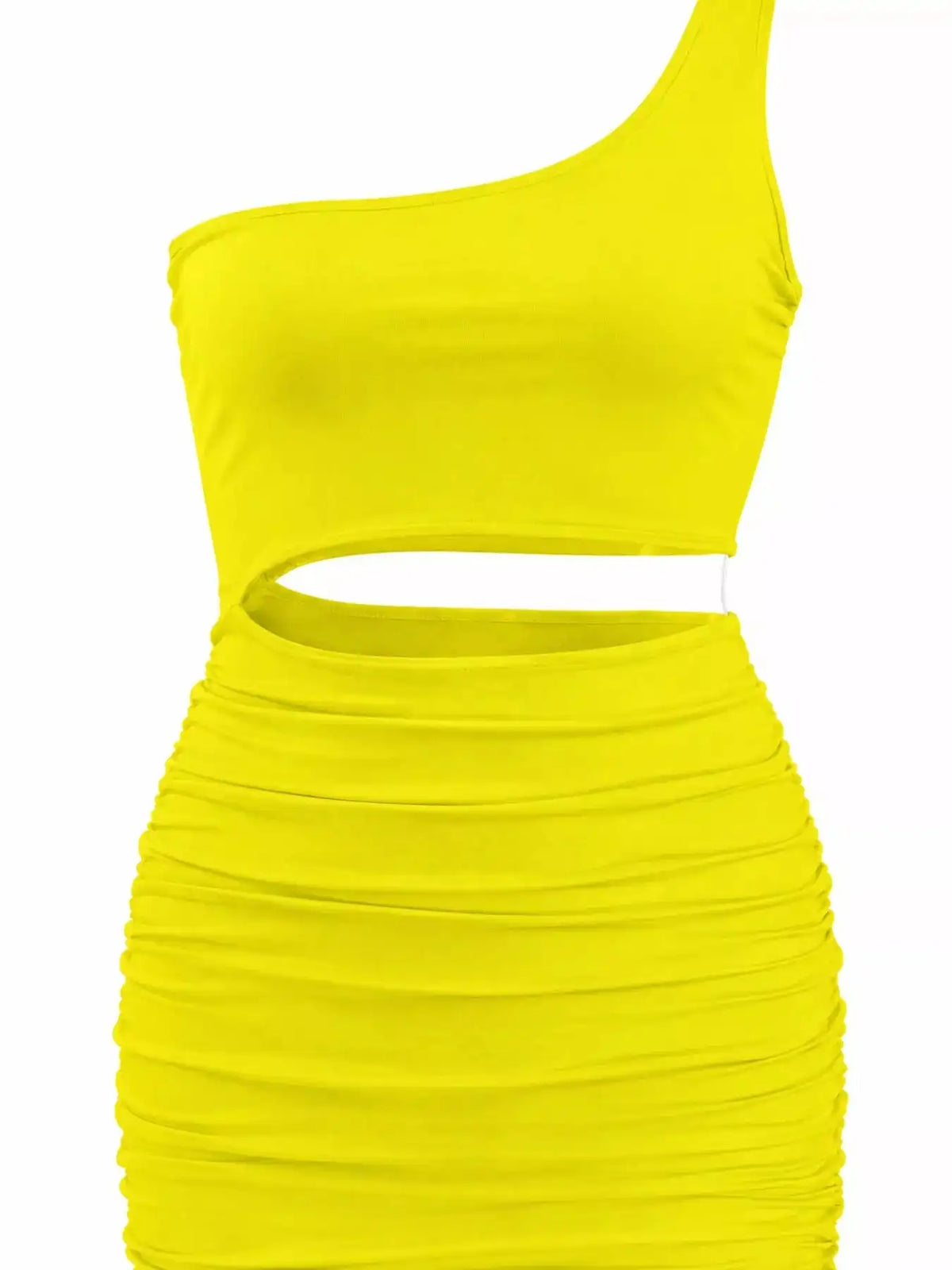 One-Shoulder Cutout Ruched Bodycon Mini Dress 101001098960768 27 Gifts for Her Jerry's Apparel 
