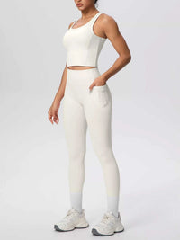 Scoop Neck Tank and High-Waisted Leggings Active Set 101006388543899 85 Affordable Fashion Under $100 Jerry's Apparel 