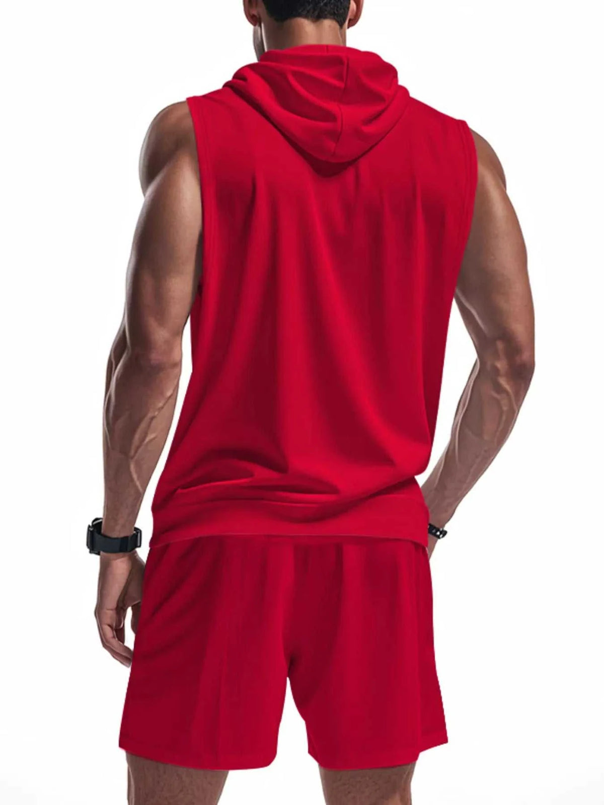 Men's Full Size Zip Up Sleeveless Hoodie & Shorts Set Plus Size 100400468664243 39 Affordable Fashion Under $100 Jerry's Apparel 