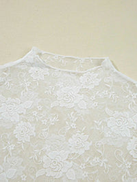 Sheer Floral Lace Mesh Mock Neck Long Sleeve Top 100100902913539 23 Affordable Fashion Under $100 Jerry's Apparel 
