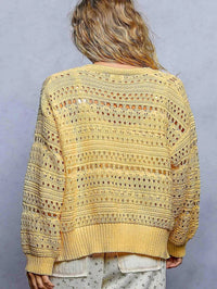 POL Open-Knit Floral Button Cardigan 100100283151560 66 Affordable Fashion Under $100 Jerry's Apparel 