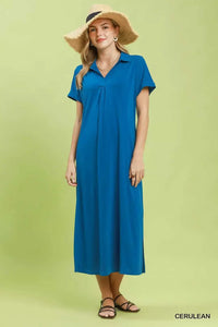 Umgee Collared Belted Midi Dress 100100420831123 57 Affordable Fashion Under $100 Jerry's Apparel 