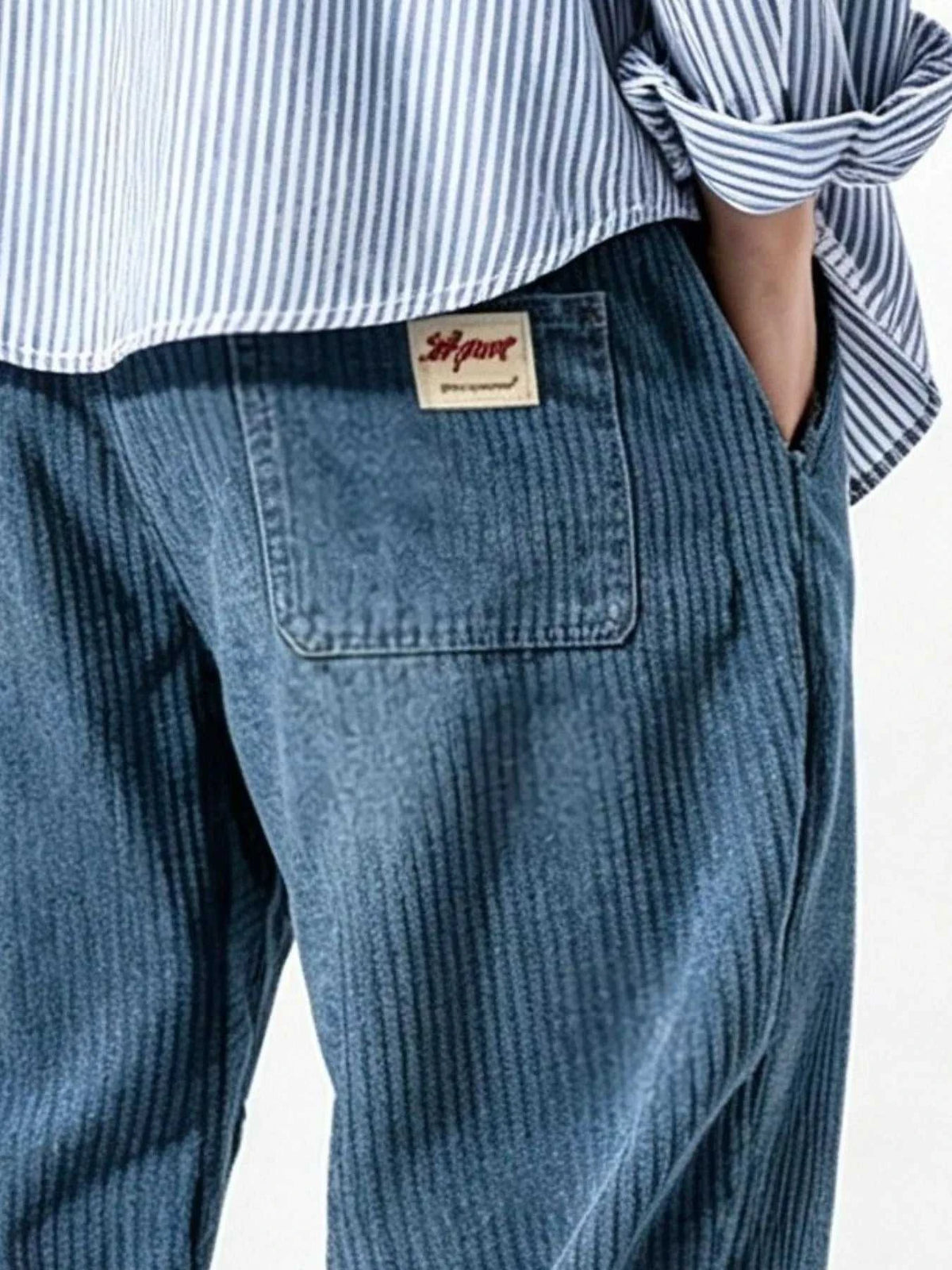 Men's Plus Size Corduroy Joggers with Elastic Cuffs 104001740618151 43 Affordable Fashion Under $100 Jerry's Apparel 