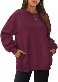 Casual Solid Color Long Sleeve Sweatshirt 100100430421753 39 Affordable Fashion Under $100 Jerry's Apparel 