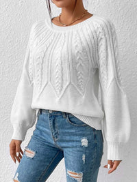 Cable-Knit Round Neck Sweater 101002284962513 34 Affordable Fashion Under $100 Jerry's Apparel 