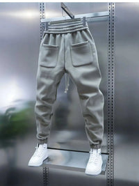 Men's Plus Size Drawstring Striped Joggers with Pockets 100400022808175 44 Affordable Fashion Under $100 Jerry's Apparel 