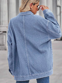 Button Up Long Sleeve Denim Jacket 100100658147198 64 Affordable Fashion Under $100 Jerry's Apparel 