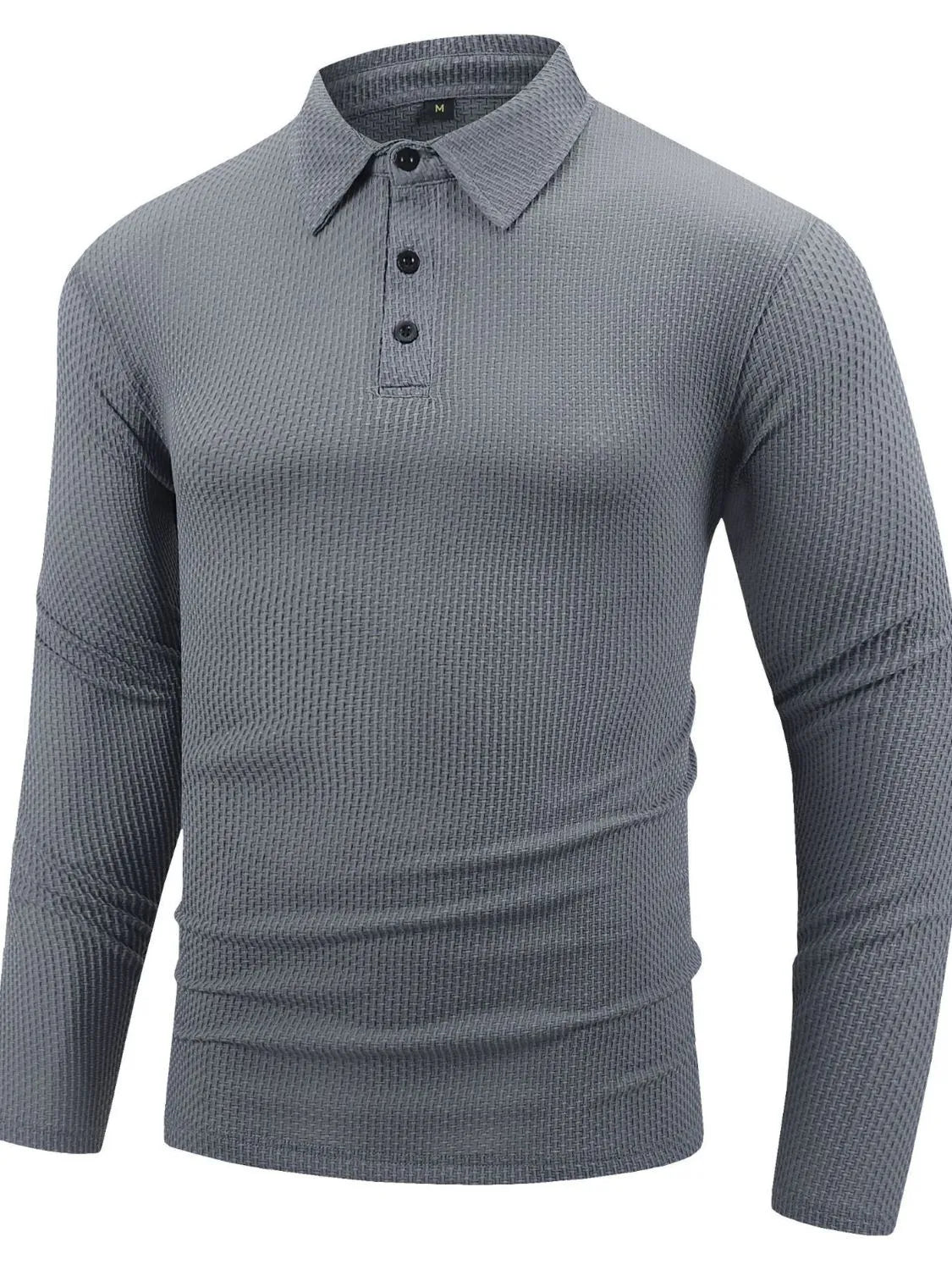 Men's Full Size Button Detail Long Sleeve Top Plus Size