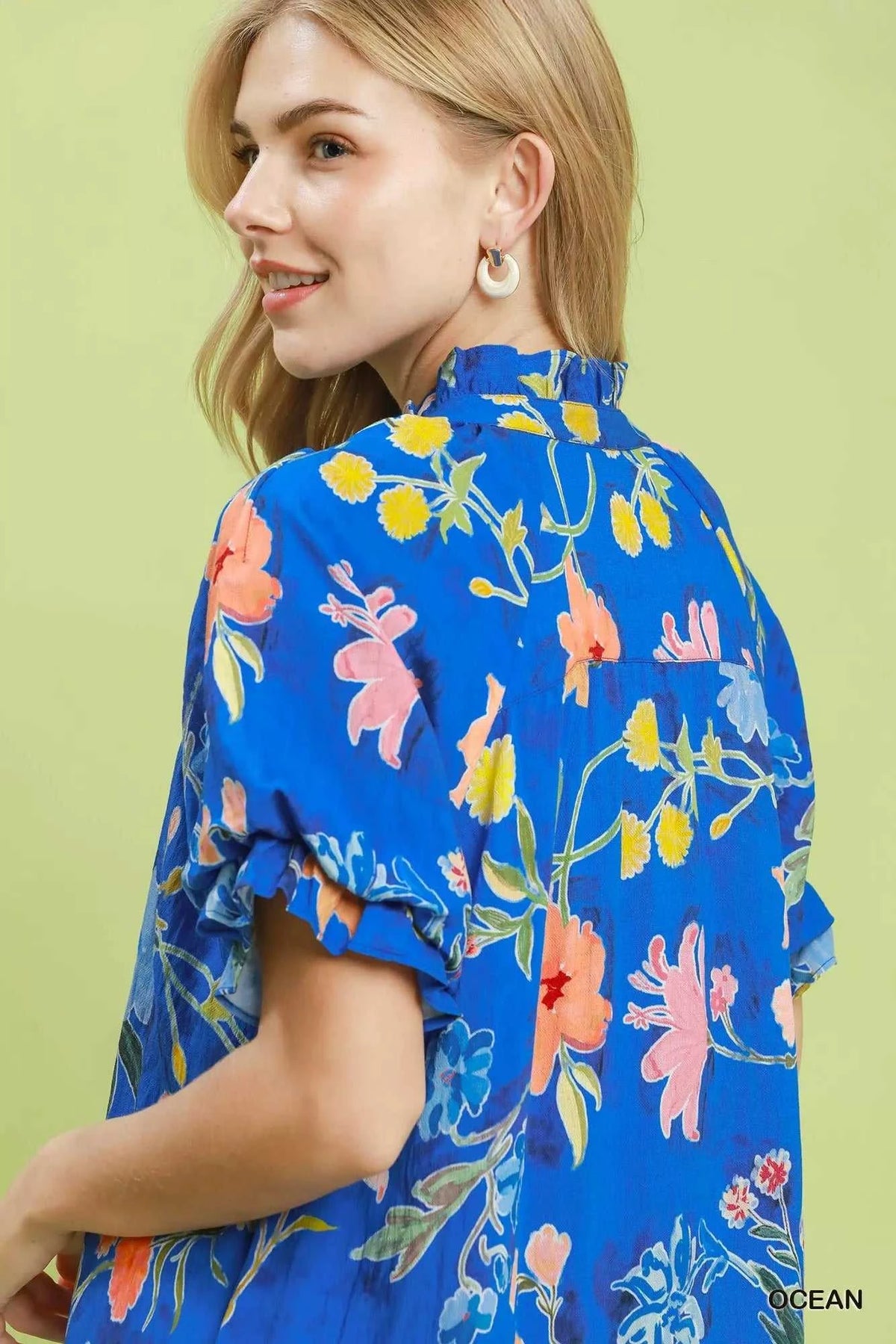 Umgee Floral Ruffle Hem Mini Dress 100100012841788 64 Affordable Fashion Under $100 Jerry's Apparel 