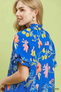 Umgee Floral Ruffle Hem Mini Dress 100100012841788 64 Affordable Fashion Under $100 Jerry's Apparel 