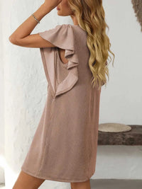Mandy Ruffled Round Neck Short Sleeve Dress 100100862091074 26 Affordable Fashion Under $100 Jerry's Apparel 