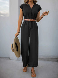 Perfee Notched Wide Leg Jumpsuit 100100292471565 33 Affordable Fashion Under $100 Jerry's Apparel 