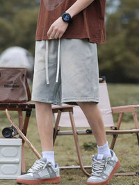 Men's Plus Size Loose Fit Denim Shorts with Drawstring 100400778122247 31 Affordable Fashion Under $100 Jerry's Apparel 