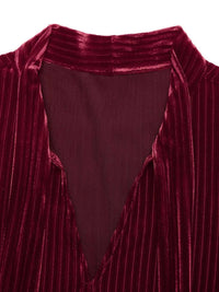 Velvet Tie Front Tiered Mini Dress 100100994495878 52 Affordable Fashion Under $100 Jerry's Apparel 