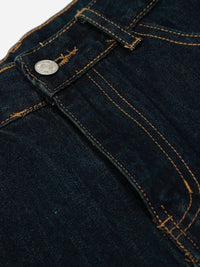 Men's Wide Leg Wash Denim Shorts