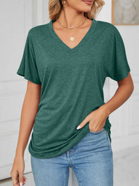 Casual V-Neck Short Sleeve T-Shirt 100100579648227 22 Affordable Fashion Under $100 Jerry's Apparel 