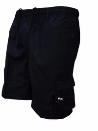 Men's Plus Size Drawstring Shorts with Cargo Pockets