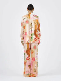 Printed Button Up Top and Pants Set